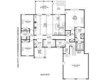 1st Floor Plan, 062H-0099