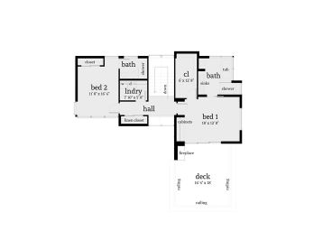 2nd Floor Plan, 052H-0002