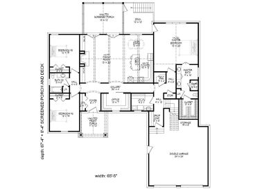 1st Floor Plan, 062H-0043