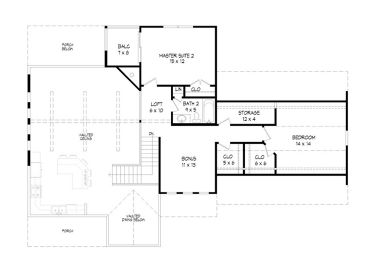 2nd Floor Plan, 062H-0068