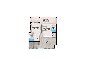 2nd Floor Plan, 069H-0033
