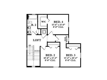 2nd Floor Plan, 064H-0114