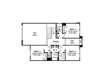 2nd Floor Plan, 064H-0123