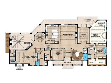1st Floor Plan, 037H-0214