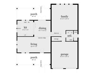1st Floor Plan, 052H-0026