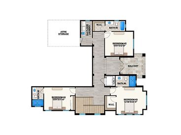 2nd Floor Plan, 069H-0036