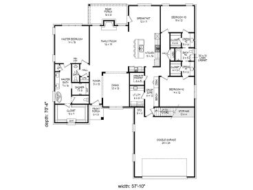 1st Floor Plan, 062H-0096