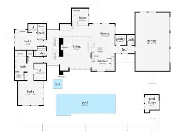1st Floor Plan, 052H-0091