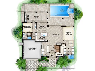 1st Floor Plan, 037H-0221