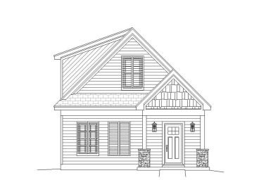 Narrow Lot House Plan, 062H-0082
