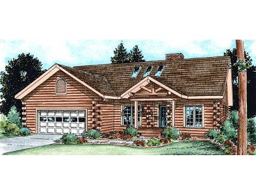 Log House Plan, 031H-0017