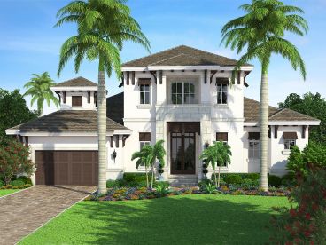 West Indies Home Plan, 037H-0221
