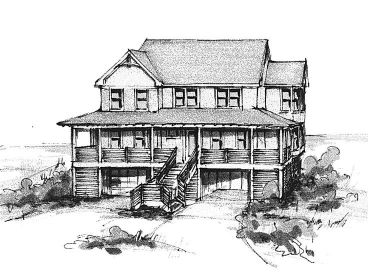 2-Story Coastal House, 041H-0047