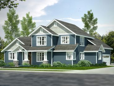 Two-Story Craftsman House Plan, 051H-0250