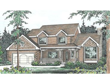 2-Story Log House Plan, 031L-0007