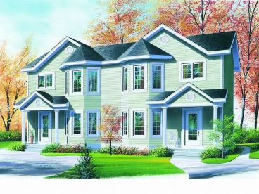 Duplex House Plan, 027M-0025