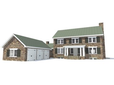 Two-Story House Plan, 052H-0015