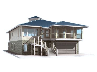 Beach House Plan, 052H-0012