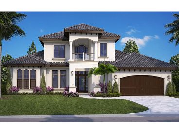 Luxury Sunbelt House Plan, 037H-0252