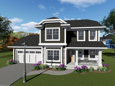 Two-Story House Plan, 020H-0435