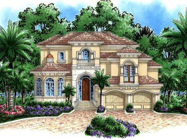 Mediterranean House Plan, 037H-0121